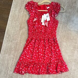 Red Floral Women Dress